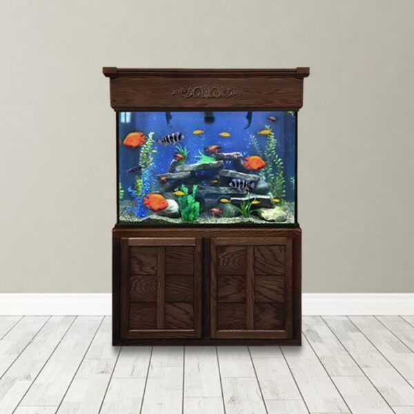 Beautifully Decorated 150 Gallon Fish Tank